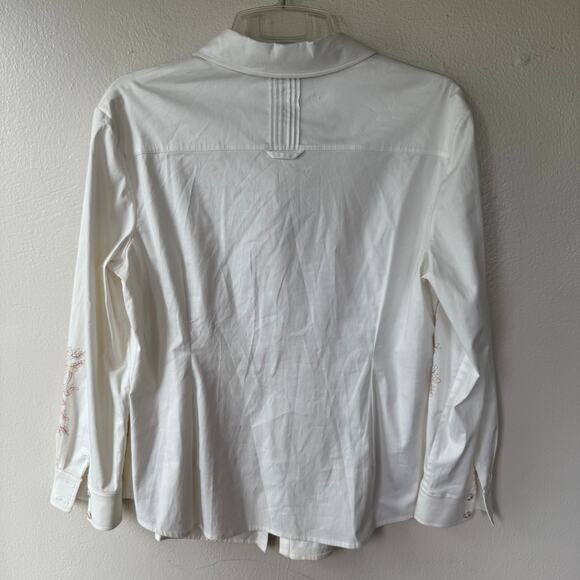 S. John’s Sport white Pintuck white Buttondown shirt size XL Fitted or size L - Picture 11 of 13